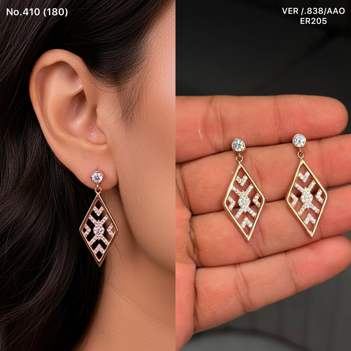 Vamika silver earrings
