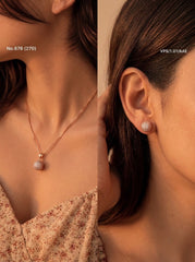 Glowvera silver pendant set for women