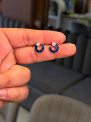 Jiya glow silver stud