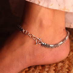 Noor-e-Zewar Silver anklet for women