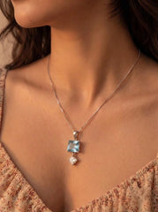 Vihana silver pendant set for women