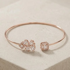 Frost shine silver kada for women