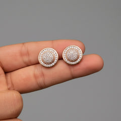 Aria Lustre silver Stud