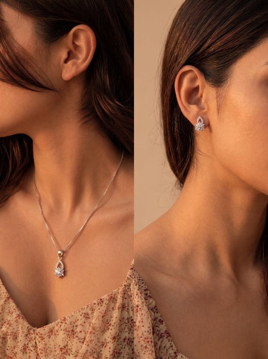 Valentina Silver Pendant set for women