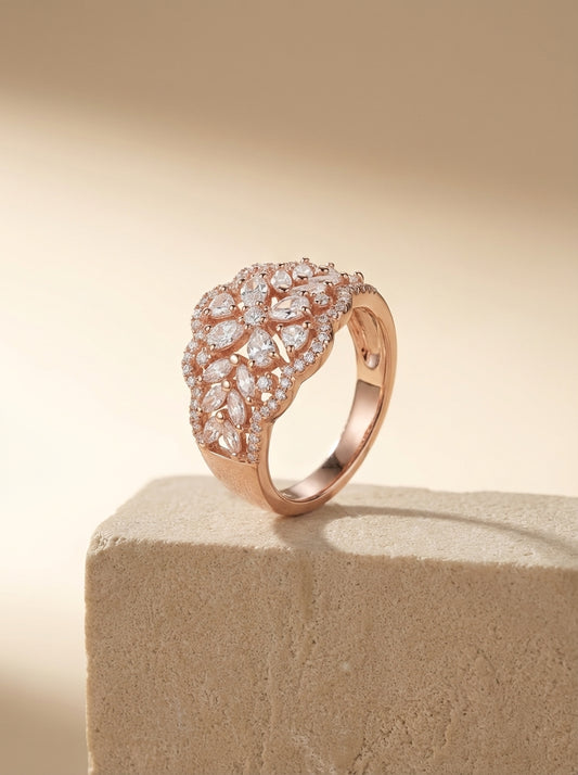 Celestial spark silver rings for women