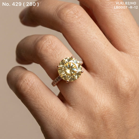 Crystal frost silver ring for women
