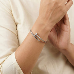 Silver meadow kada for women