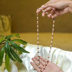 Silver Moti Rudraksha Mala