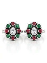 Gulbahar silver toerings for women