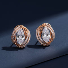 Crown jewel silver stud