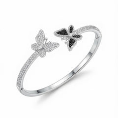 Blue bliss silver kada for women
