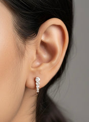 Kora shine silver stud