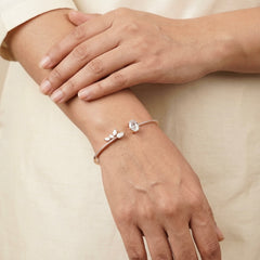 Nayra silver kada for women