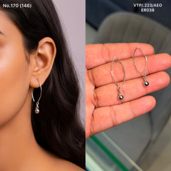 Nupur drop silver earrings