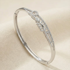 Twilight silver kada for women