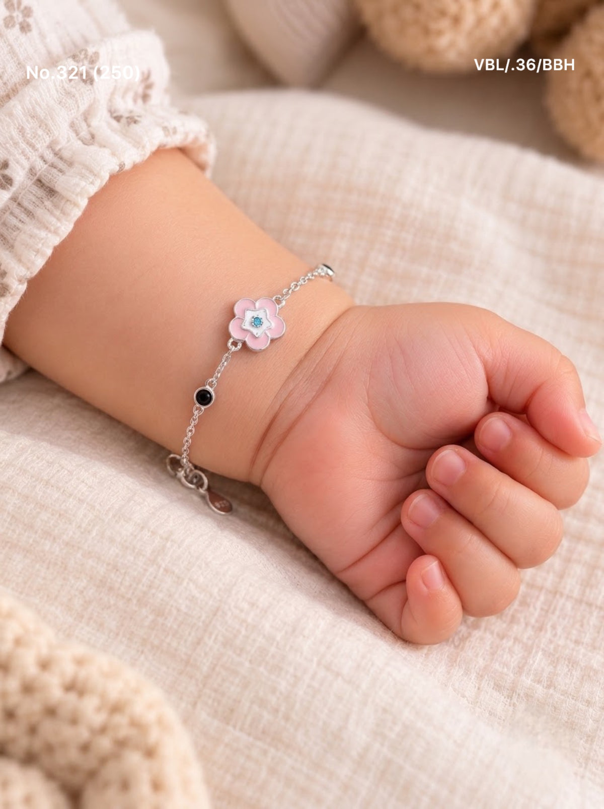 Baby blossom silver kids bracelet
