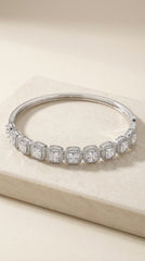Royal glow silver kada for women