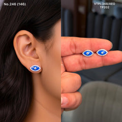 Divine Hamsa Evil Eye Stud