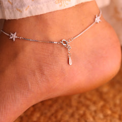 Zivaya Silver Payal for Women