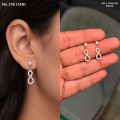 Infinity luxe silver earrings