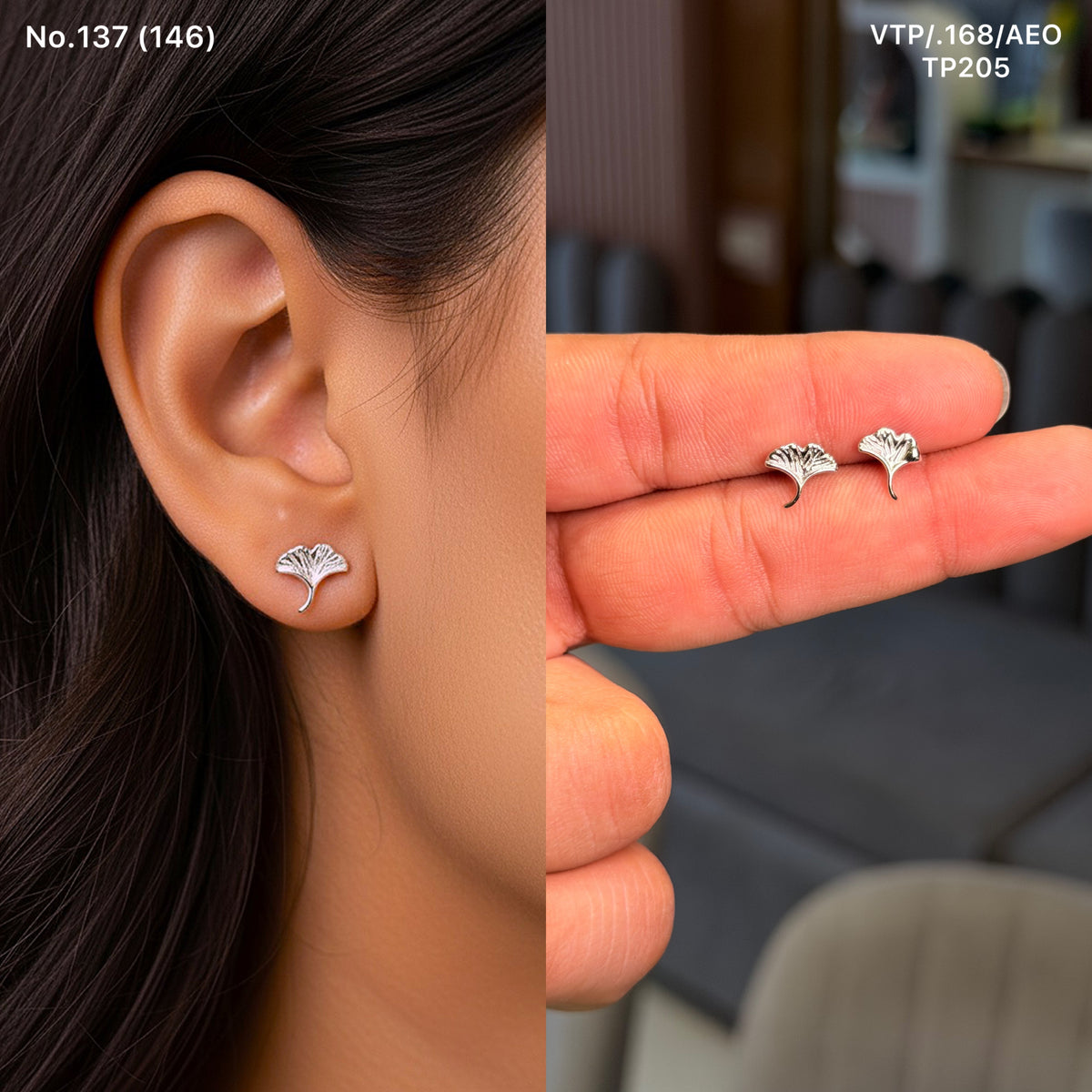 Kyla shine silver stud