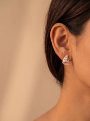 Simple elegance silver pendant set for women