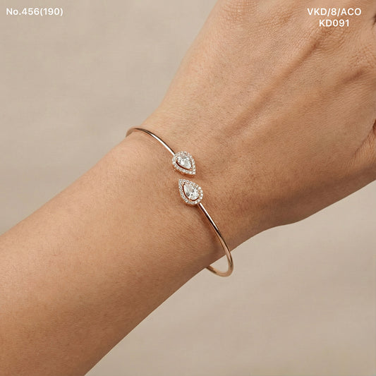 Dynasty silver kada for women