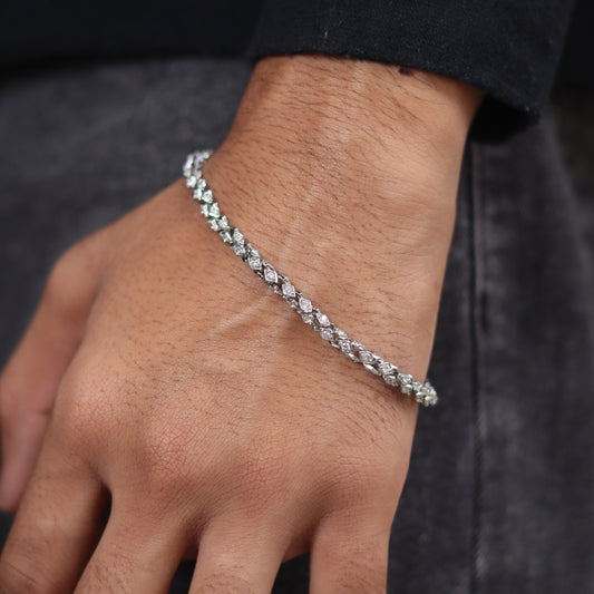 Frostband Pure Silver Bracelet