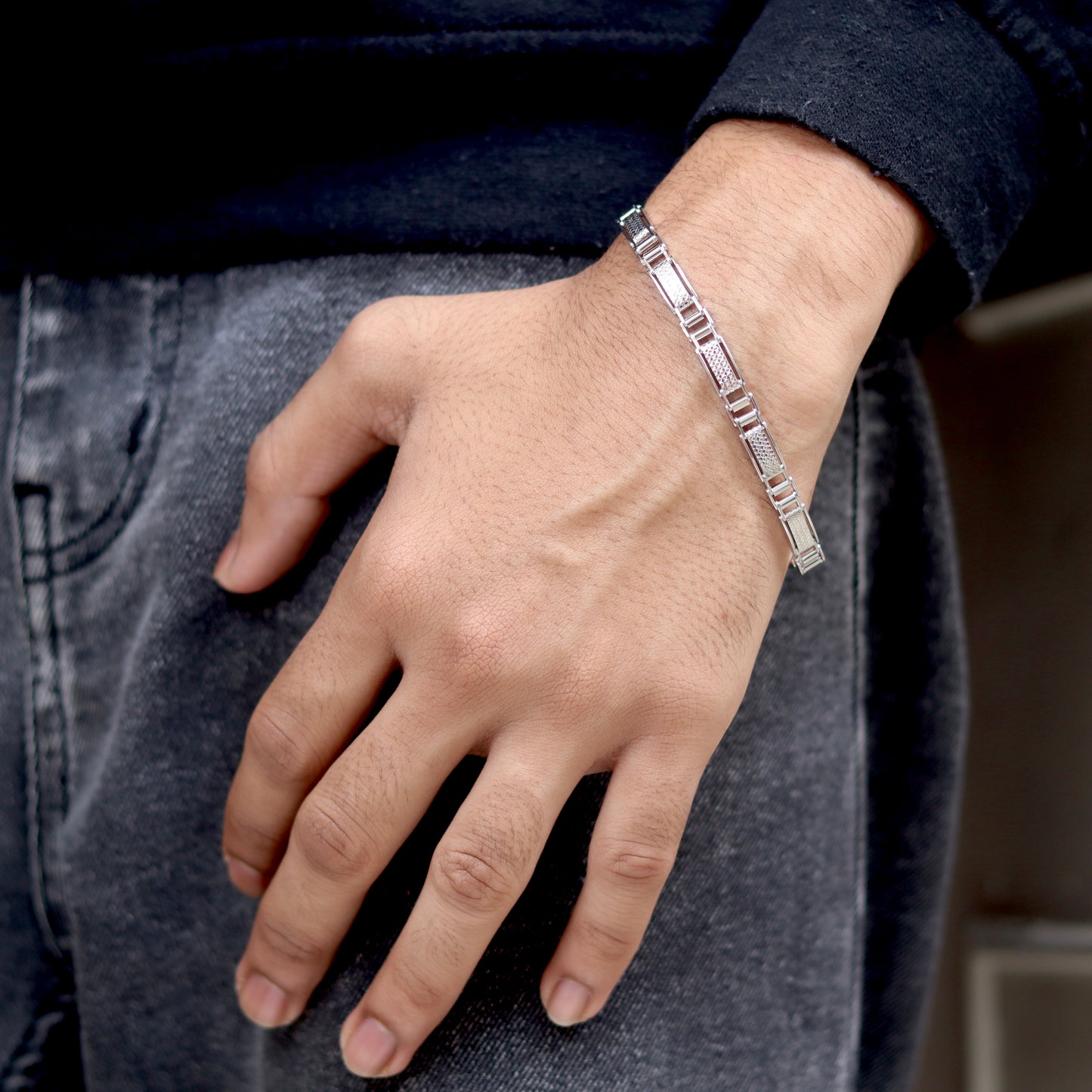 Silver Sentinel Men's Bracelet