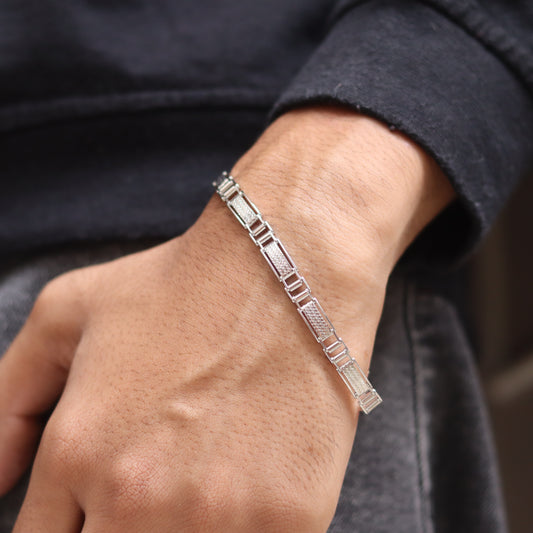 Silver Sentinel Men's Bracelet