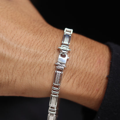 Silver Sentinel Men's Bracelet