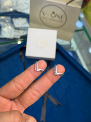Dazzle curve silver Toering for women